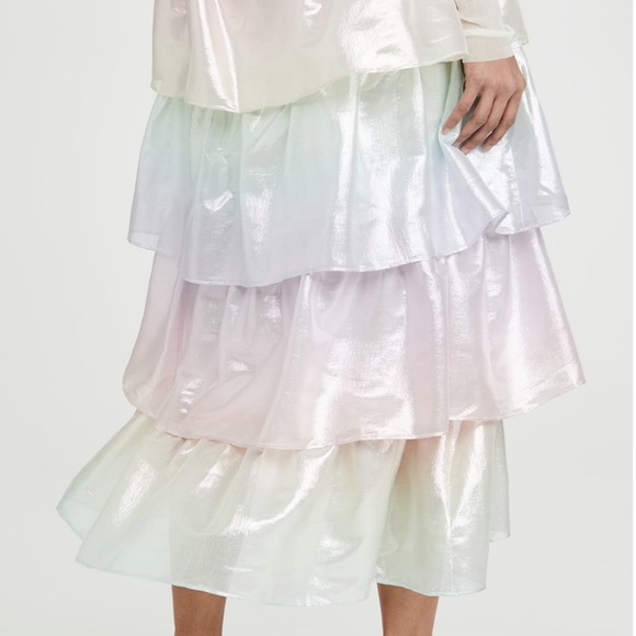 OLIVIA RUBIN Tilly skirt pastel ombré metallic - Picture 3 of 7